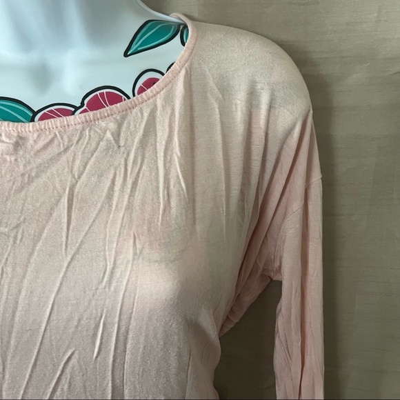 Francescas Collections Blush Pink Long Sleeve Shirt - Picture 3 of 3